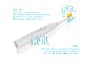 Sonic Generation 8 Winner Schallzahnbürste Ultrasoft INKL. 2 ERSATZKÖPFE + GRATIS whitening Zahnpasta im Wert von 6,99 EURO